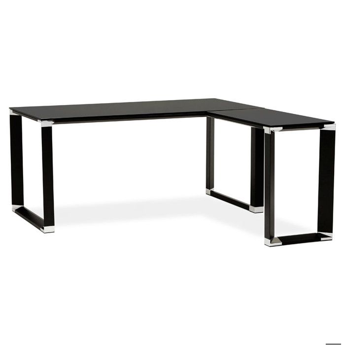 Bureau D Angle Design Xline En Verre Noir Achat Vente Bureau Bureau D Angle Design Xlin Soldes Sur Cdiscount Des Le 20 Janvier Cdiscount