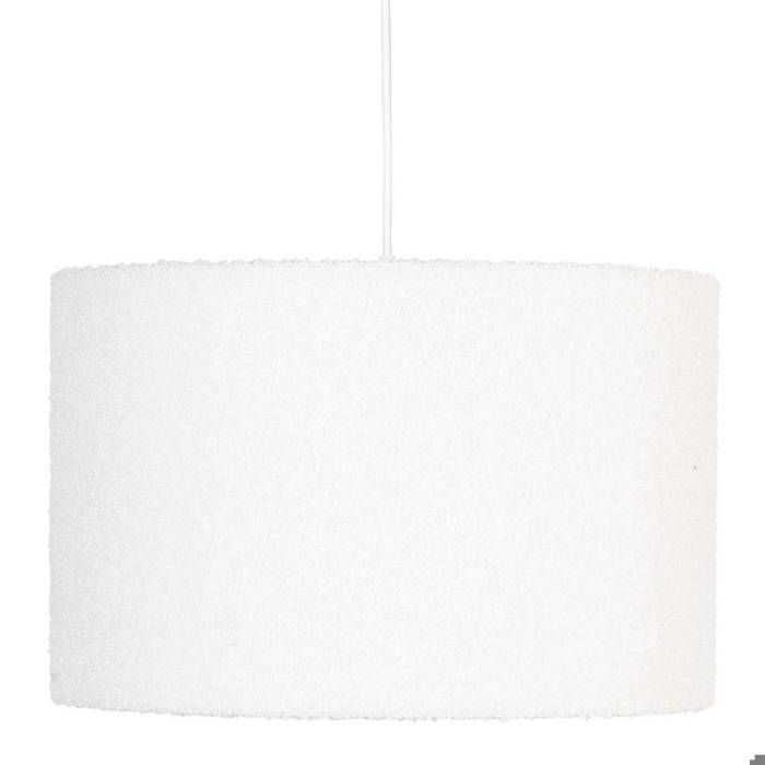 Suspension bouclette Tina blanc D37cm - Atmosphera Créateur dintérieur