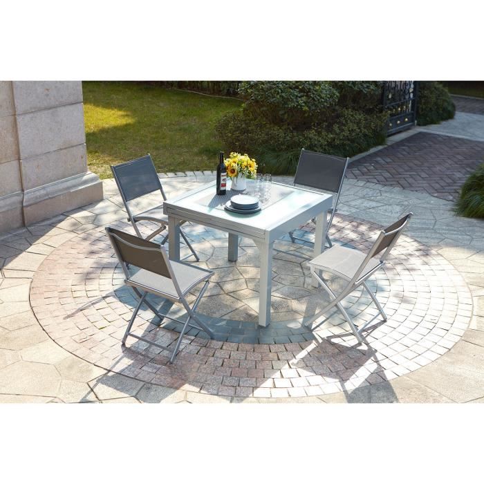Ensemble Salon De Jardin Encastrable 2 Fauteuils Monoblocs 2