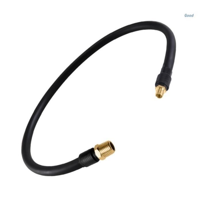 Uxcell Tuyau D'Extension Flexible 11.81 Pouces Longueur Avec Vis Hexagonale De Fixation Crou Pour Lubrification De Pistolet Graisse