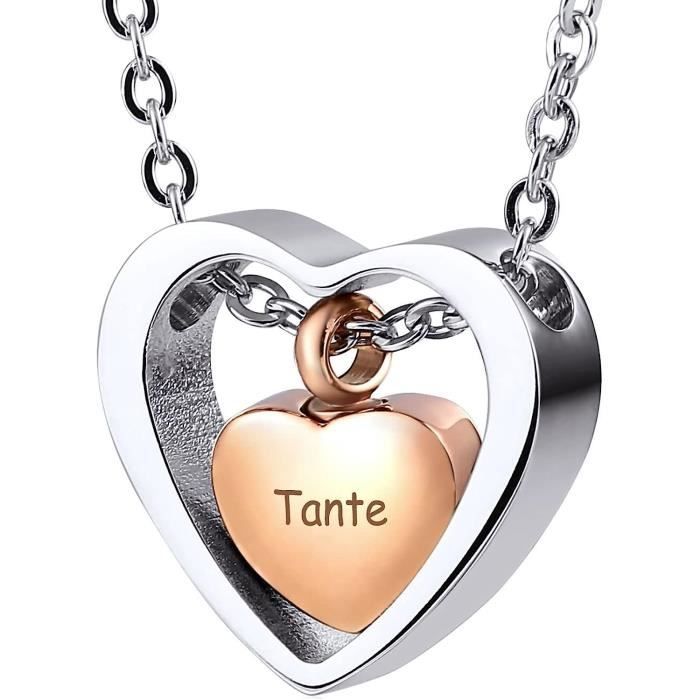 Collier Urne Funéraire Acier Inoxydable, Collier Arbre De Vie