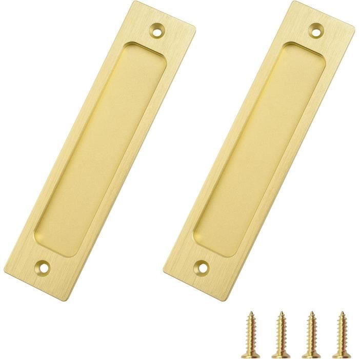 Poignée De Tirage Encastrée (Flush Pull) En Acier Inox - 128x83mm - Uxcell - Neuf Avec Vis