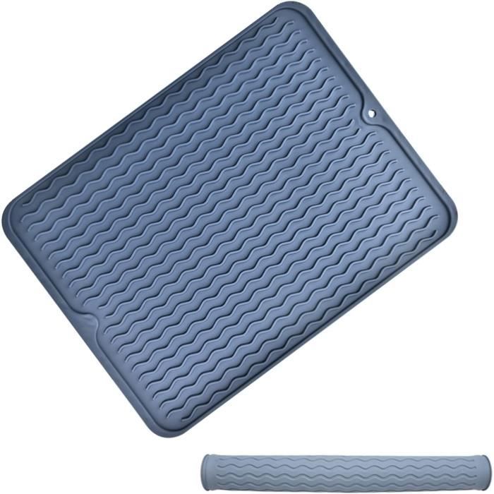 Tapis De Séchage Vaisselle Silicone - Égouttoir Évier 40x29cm, Résistant Chaleur 230°C