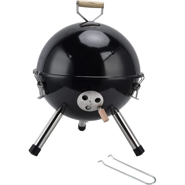 Mini Barbecue Hibachi Portable En Fonte - Gril Sans Fumée Au Charbon Pour Intérieur/extérieur (1 Personne)