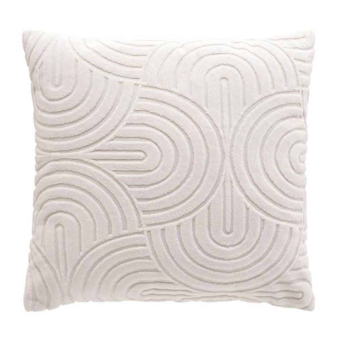 Housse de Coussin Bouclette Solly 40x40cm Naturel