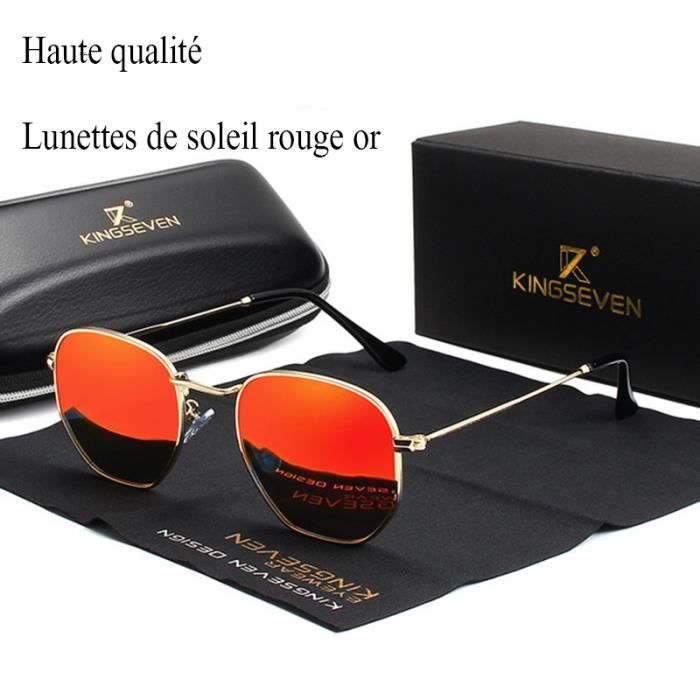 Lunette de soleil rouge homme shop