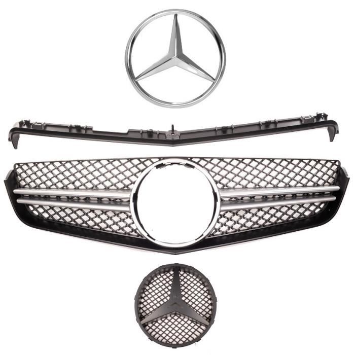 Calandre Diamant Noire Chromé Pour Mercedes Classe E Coupé/Cabrio A207 C207 2013-2017 - NEUVE