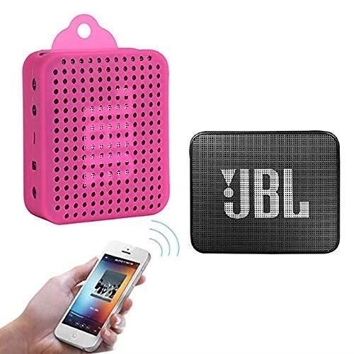 Accessoires pour JBL GO 3 Coque en Silicone Ultra-Mince avec Crochet Housse De Protection en Silicone pour JBL GO3 Haut-Parleur Bluetooth 
