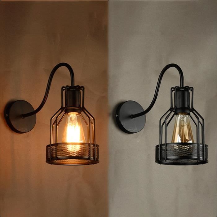 DEL Mur Spot Rétro Cage Lampe Réglable filament couloir Suspendu Plafonnier