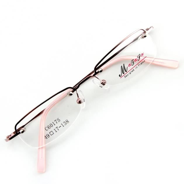 Monture lunettes demi cerclées femme Outlet