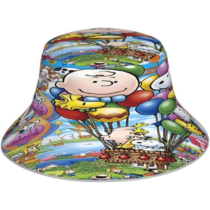 Chapeau De Pêche Imprimé Vintage, Chapeau De Pêcheur D'été Réversible, Chapeaux Seau De Dessin Animé