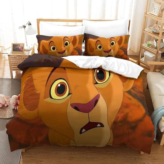 Taie D'Oreiller Disney Le Roi Lion – Motif Animal – Taille Standard 40x60 Cm