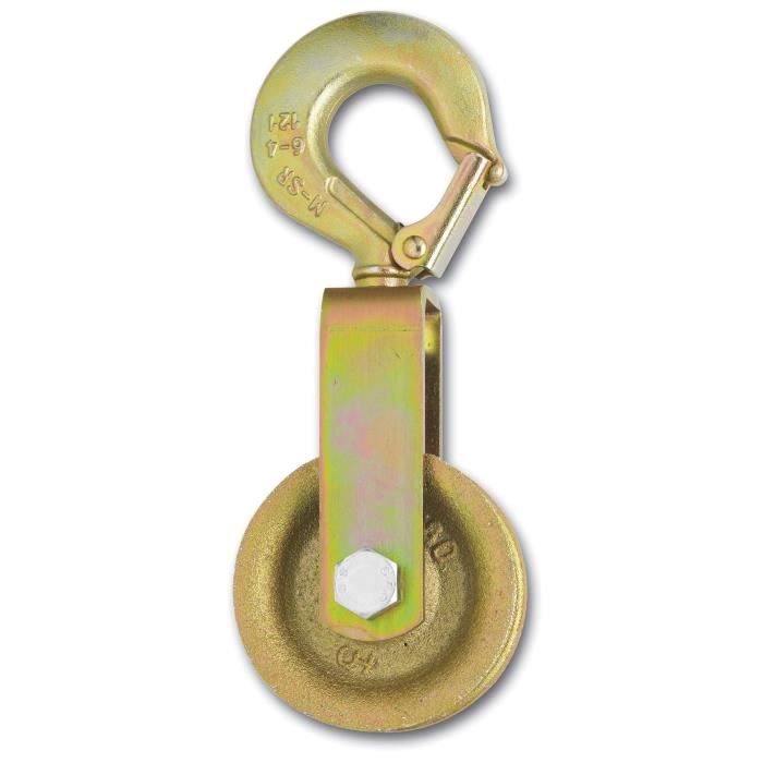 Poulie à Crochet Pivotant Acier Galvanisé 40 Mm - Neuve En Emballage