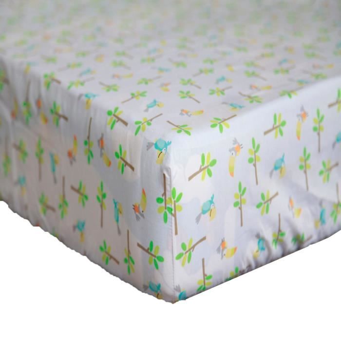 Drap Housse De Lit De Bebe Imprime En Coton Pour Lit Bebe Garcon Fille 28 52 02 0226 Achat Vente Drap Housse Cdiscount