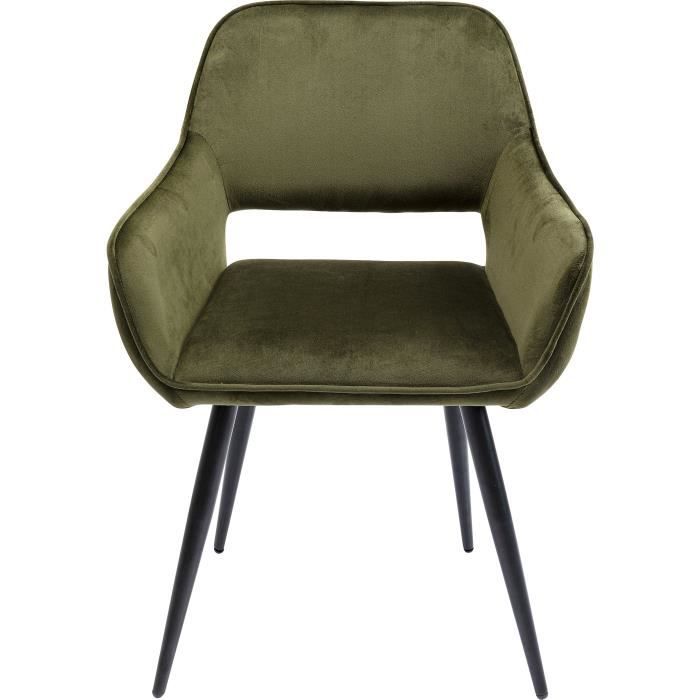 chaise avec accoudoirs - kare - san fransisco - vert - contemporain - design