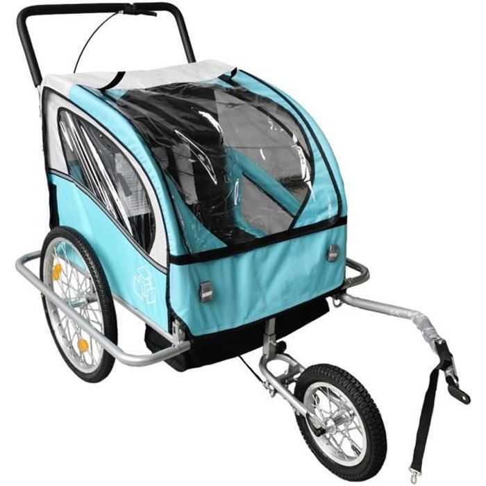 Remorque V lo pour Enfants Jogger 2 en 1 Charge max. 40 kg