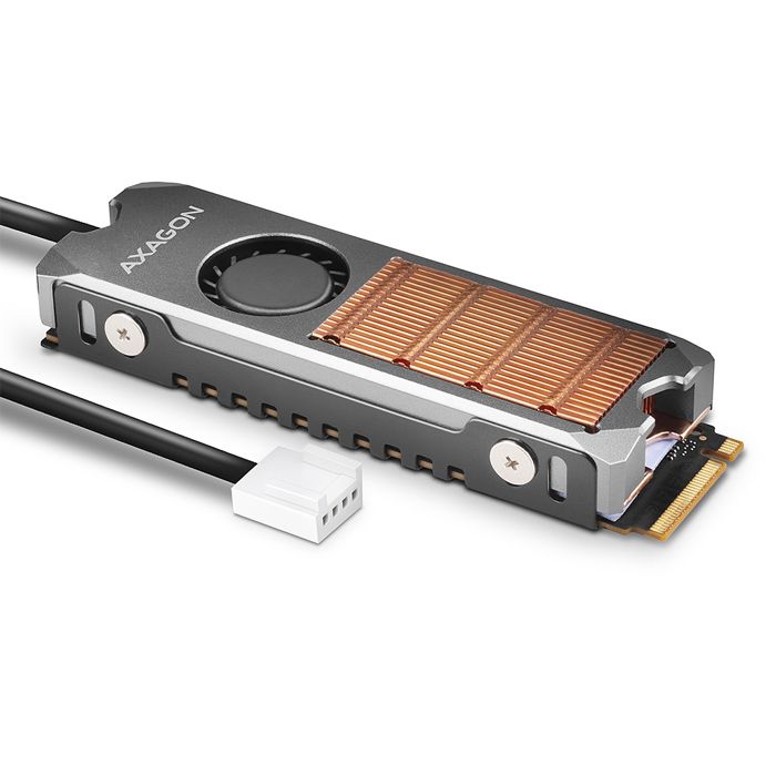 Axagon CLR M2FAN système de refroidissement d'ordinateur Disque électronique Dissipateur thermiqueRadiateur 2 cm 1 pièce Neuf - vue 4