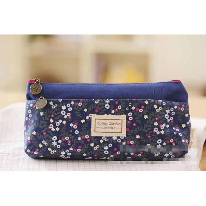 Trousse à Crayons Fleurs Avec Fermeture éclair - Trousse Scolaire étanche Pour Fournitures Bureau Et école - 4