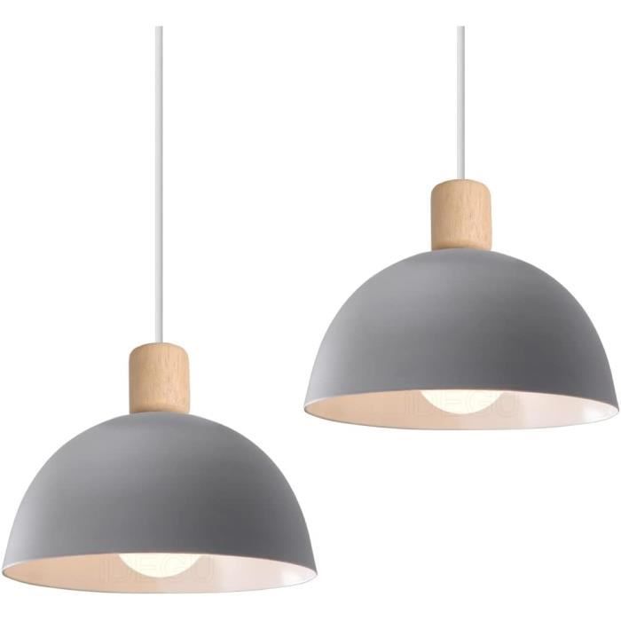 A.1.Coo Plafond Rétro Rustique Loft Suspendu Bois Lampe Décorative Suspension Lustre Rétro Métal Hauteur Pendentif Réglable pour Cuisine Salle À Manger Bar Restaurant Salon Salon Café