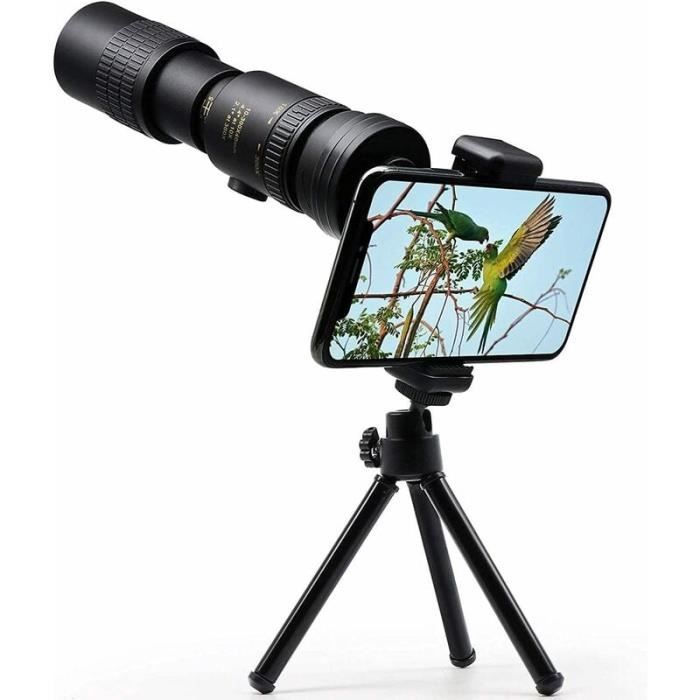 Monoculaire Zoom 10-30x40 Mm - Prisme BAK4, étanche - Pour Observation, Rando, Chasse - Vert - Compatible Trépied