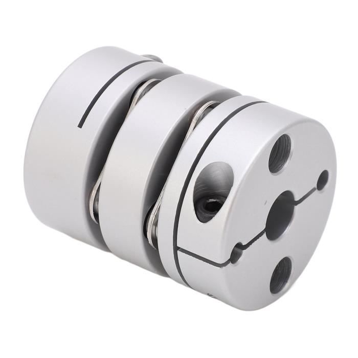 Accouplement à Double Diaphragme En Alliage D'aluminium, Moyeu De Roue Accouplement Arbre A Disque En Acier Inoxydable Pour Moteur 96735645