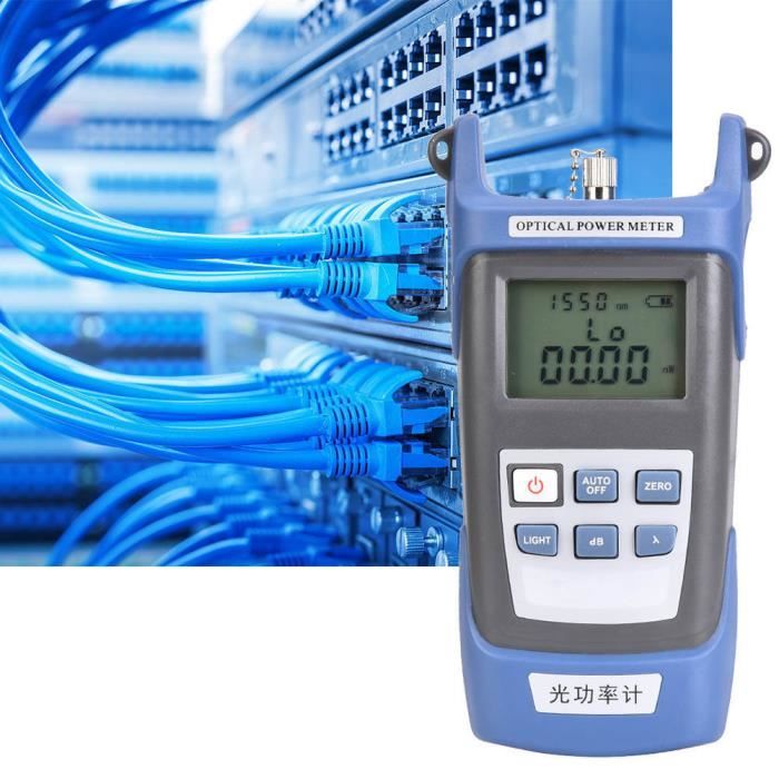 Photomètre Fibre Optique Testeur Puissance Optique 7 Longueurs D'Onde - Compteur Fibre Optique Haute Précision