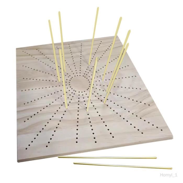 Planche de blocage au crochet avec 10 épingles Fournitures de tricot Excellent cadeau durable