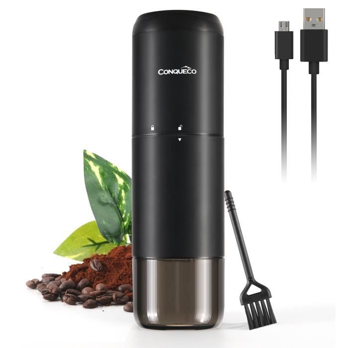 Moulin à café portable, petit moulin à café conique automatique électrique,  rechargeable par USB