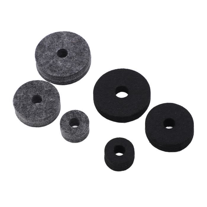 RiToEasysports Lot De 8 Coussinets En Feutre Pour Cymbales De Batterie - Gris - Protection Anti-Choc Et Meilleur Son