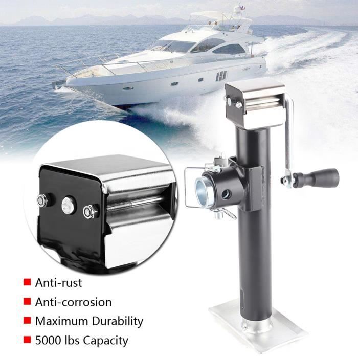 Y@cht Engine Jack Cric De Remorque Yctze 5000 Lbs Trailer Jack,A3 Steel Heavy Duty Metal ...
