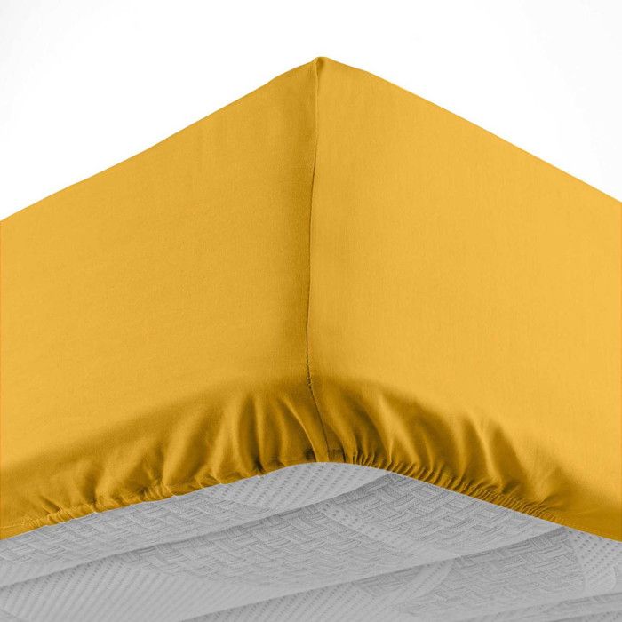 Drap Housse Lina 140x190cm Curry