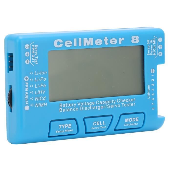 RC CELLMETER 8 vérificateur de capacité de batterie numérique