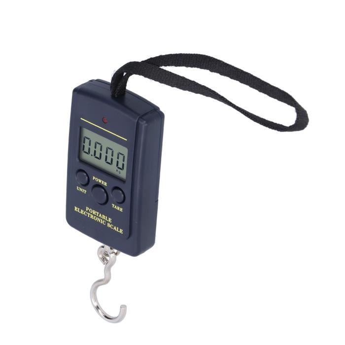 EVTSCAN Balance Électronique Portable Mini Square 40kg - Précision 10g Avec Crochet