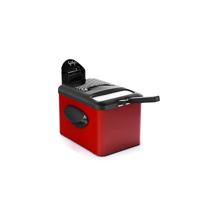 Friteuse Frifri F1905A-DUO 3200W - Cuve Inox 3.5L Pour 1kg De Frites, Double Filtration Noire