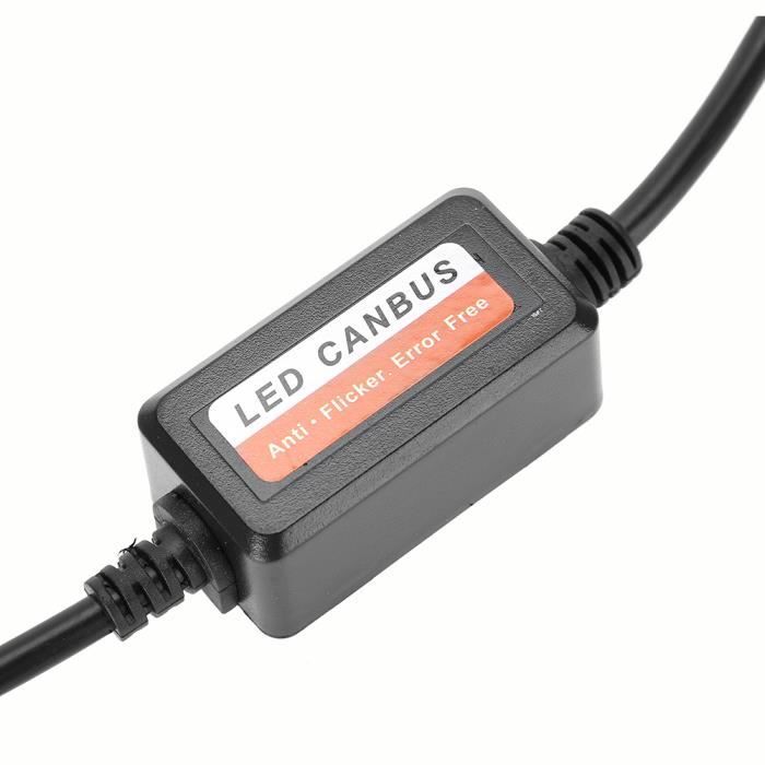 Décodeur Canbus H7 Pour Phares LED Voiture - Élimine Les Erreurs Et Clignotements - Anti-interférence Radio - Plug & Play - Lot De 2