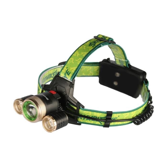 12000 Lumens Lampe Frontale LED Rechargeable,XHP90 Lampes Frontales Puissante Torche Frontale Haute Puissance Phare De Travail Zoomable 4 Modes Avec Indicateur De Puissance Pour Pche Splo 58961980