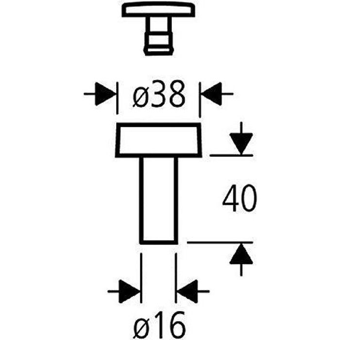 GROHE Bouton poussoir et rosace Pièces détachée 37117PI0 Import Allemagne