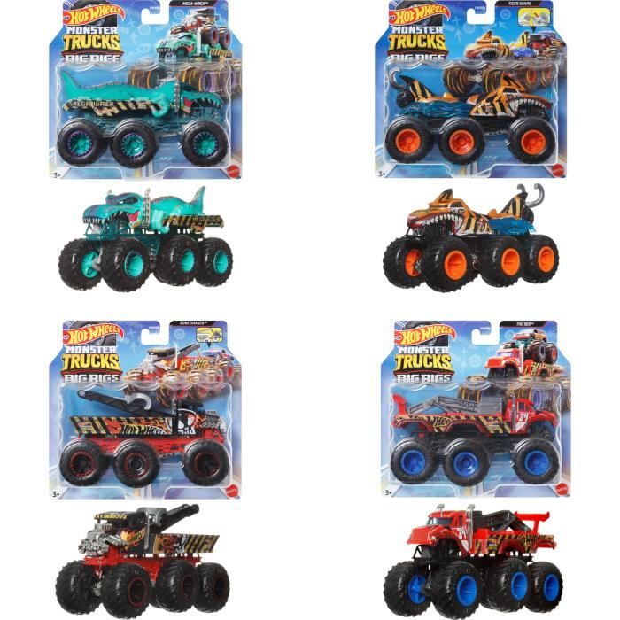 Monster Trucks Big Bigs Transporteurs Hot Wheels Mattel La Pièce - vue 9
