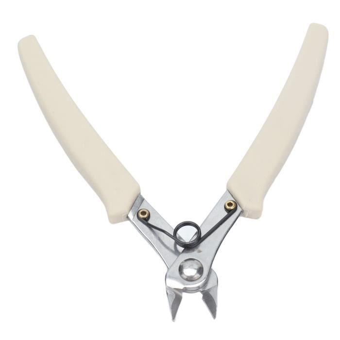 Pince à Bec Aiguille 12,7 Cm - Pour Bijoux Et Électronique - Poignée Caoutchouc - Précision Et Confort