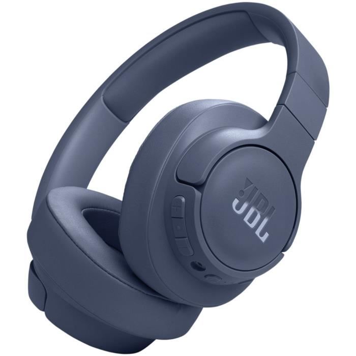 Casque circum-auriculaire JBL Tune 770NC - Réduction de bruit - Pure Bass - Bluetooth 5.3 - 70h dautonomie - Bleu
