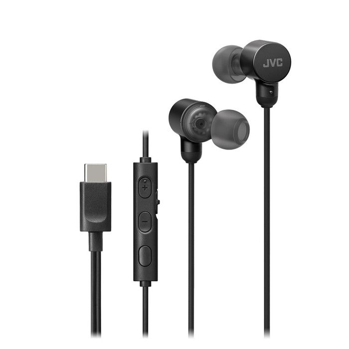 Casque filaire USB-C - JVC - HA-FR29UC-B - Son haute résolution - Microphone intégré - Confort léger