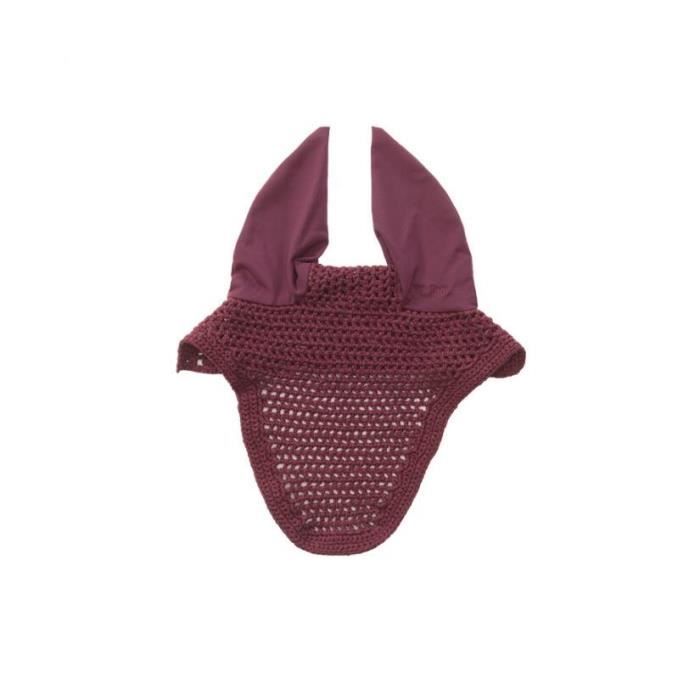 Meilleurs prix pour Bonnet anti-mouches avec protège- oreilles élastique Kavalkade Easy - bordeaux - Full