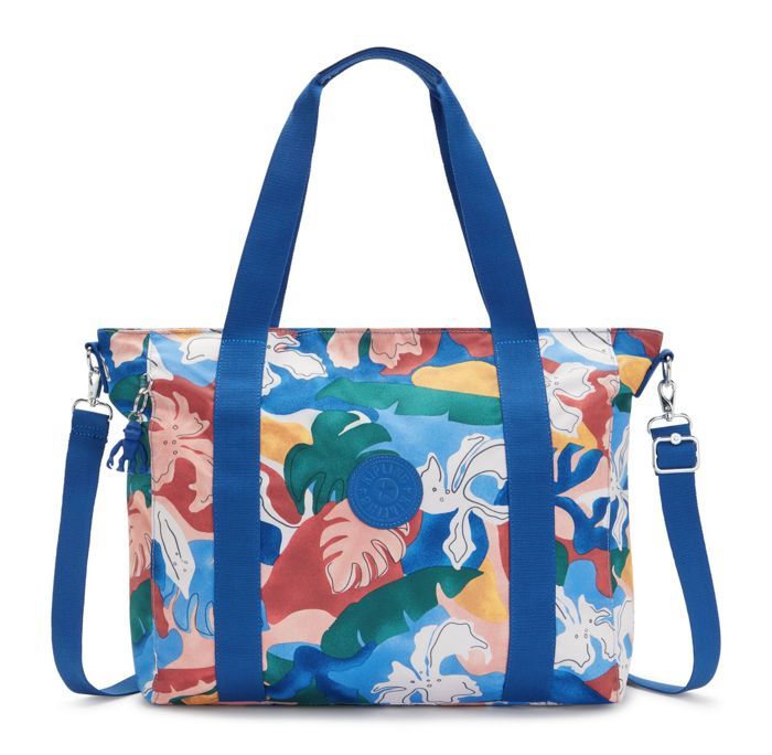 Kipling Sac a epaule bleu multicolore pour femme Basic Print Asseni Tote L Botanical Prt 171125 bleu multicolore Cdiscount Bagagerie Maroquinerie