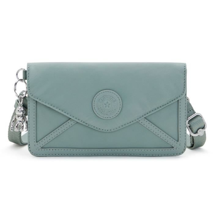 Sac bandouliere Kipling NEW LELIO Pochette Tender Sage Vert Qualite haut de gamme Synthetique
