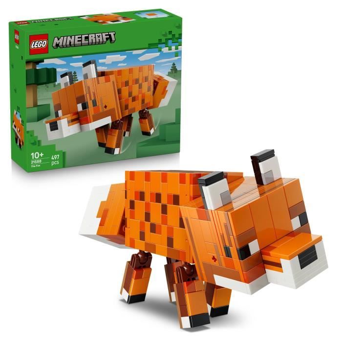 LEGO Minecraft 21588 Le Renard - Jeu 3D Garçon ou Fille dès 10 ans - Figurine dAnimal