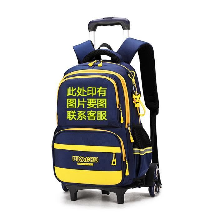 Sac à Dos à Roulettes Amythe 28L Pour Garçons 9-16 Ans - Cartable École Collège Avec 6 Roues, Motif Astronaute, Chariot Détachable
