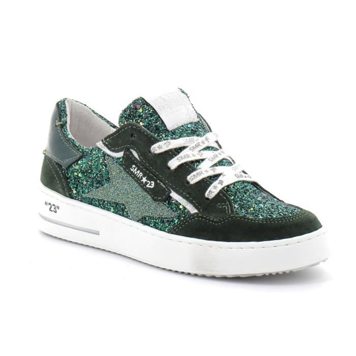 Baskets SEMERDJIAN Ale Vert Homme Cuir Lacets Vert Cdiscount Chaussures