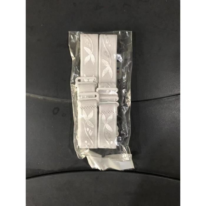 NBEADS Sangle Élastique Transparente 6mm - 30m - Pour Soutien-Gorge, Couture - Surface Givrée