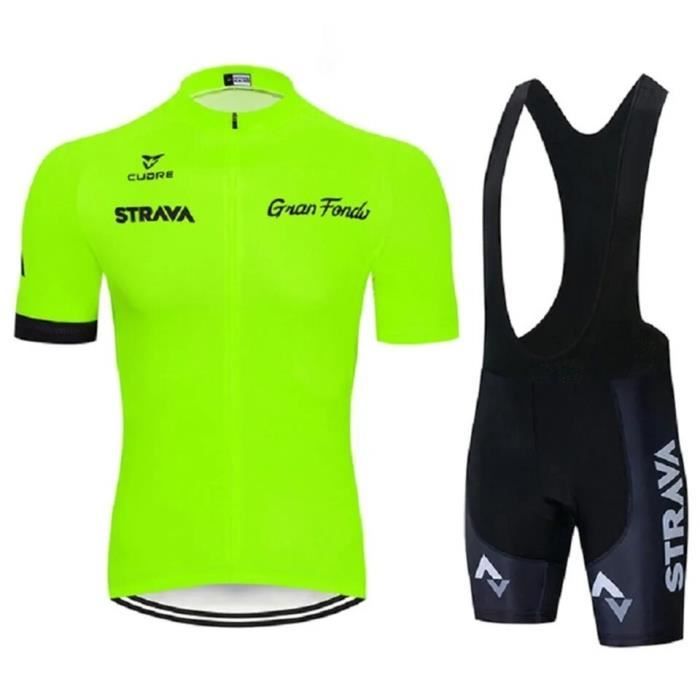 Combinaison Triathlon Homme VOXCAUTQ - Rembourrée 3D, Respirante - Manches Courtes - 3 Poches Arrière - Taille Spéciale (voir Guide)