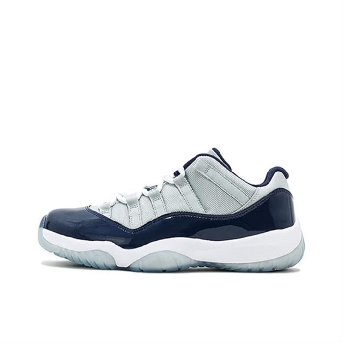 Jordan 11 sales blanche et bleu